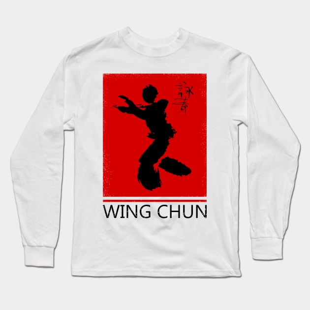 Wing Chun Long Sleeve T-Shirt by Nikokosmos